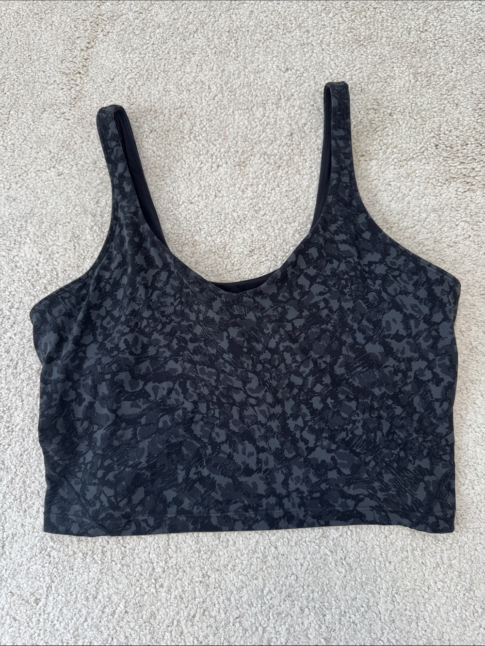 lululemon Align Tank Built-in Bra Wild Thing Coal Multi Sz12
